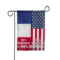 thumbnail image 3 of Flag American Half French Flag French American Friendship France U.S.A Patriotic Proud Garden Flag, Double-Sided Decorative Outdoor Flag, Patriotic Polyester Yard Flag 12 x 18 in, 3 of 5