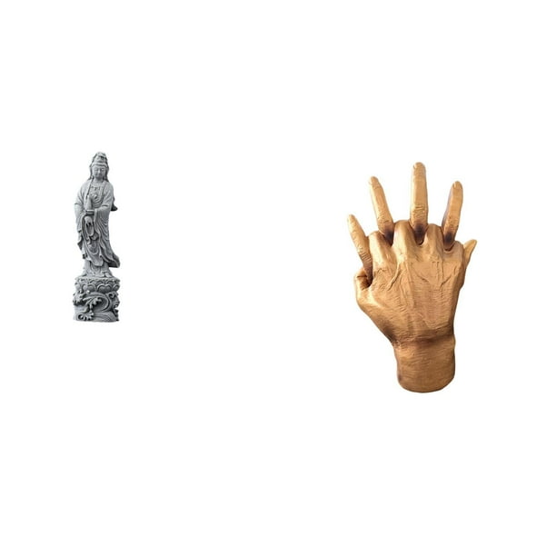 Estatua de Guan Yin,Estatua de Guan Yin para decoración del hogar.,Escultura de Kuanyin,figurita,decoración china,regalos,Escultura de mano,Escultura de mano,manos entrelazadas,amantes