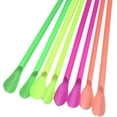 thumbnail image 3 of 100pcs Straws, Spoon Scoop Straws For Smoothies Slushies Ice Cones Snow Cones Juice Milkshakes-hy, 3 of 5