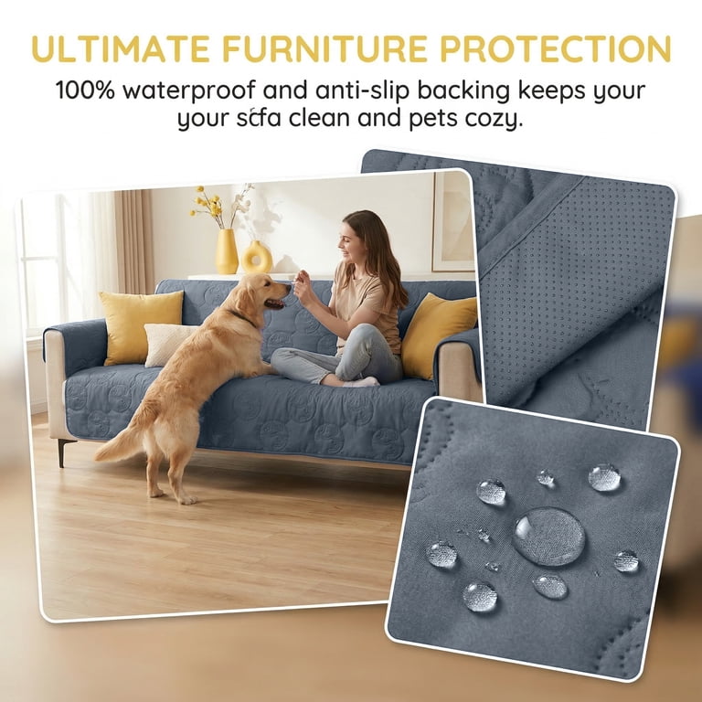 Waterproof Dog Blanket, Non-Slip 30x50 Gray photo 4