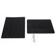thumbnail image 1 of Funda para teclado inalámbrico BT, conexión magnética, carga USB C, teclado de tableta desmontable con panel táctil para IOS, color negro, 1 of 8