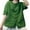 Green, variant on MIXUE Womens Summer Tops Linen Solid Color Round Neck Short Sleeve Vintage Loose Fit Cardigan T-shirts Holiday Wear,Brown,M