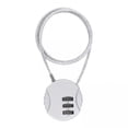 thumbnail image 1 of 6x Candado Para Casco De Motocicleta Candado Para Ciclismo Mini Mochila Universal Plata, 1 of 3