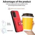 thumbnail image 4 of for Samsung Galaxy A52 4G/5G PU Leather Phone Case Cover, Classic Shoulder Strap Card Slots Shockproof Protective Ring Bracket Anti-scratch Ultra Slim Back Case for Samsung Galaxy A52 4G/5G - Red, 4 of 8
