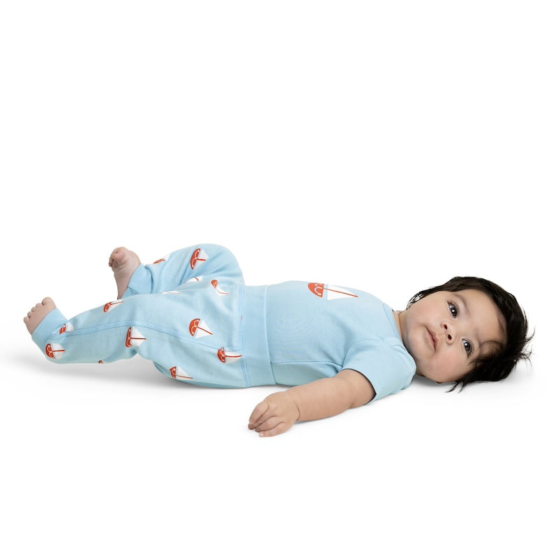 M+A by Monica + Andy Organic Cotton Gender Neutral First Moves Bodysuit + Groove Pant Set, Sizes Newborn -24 Months