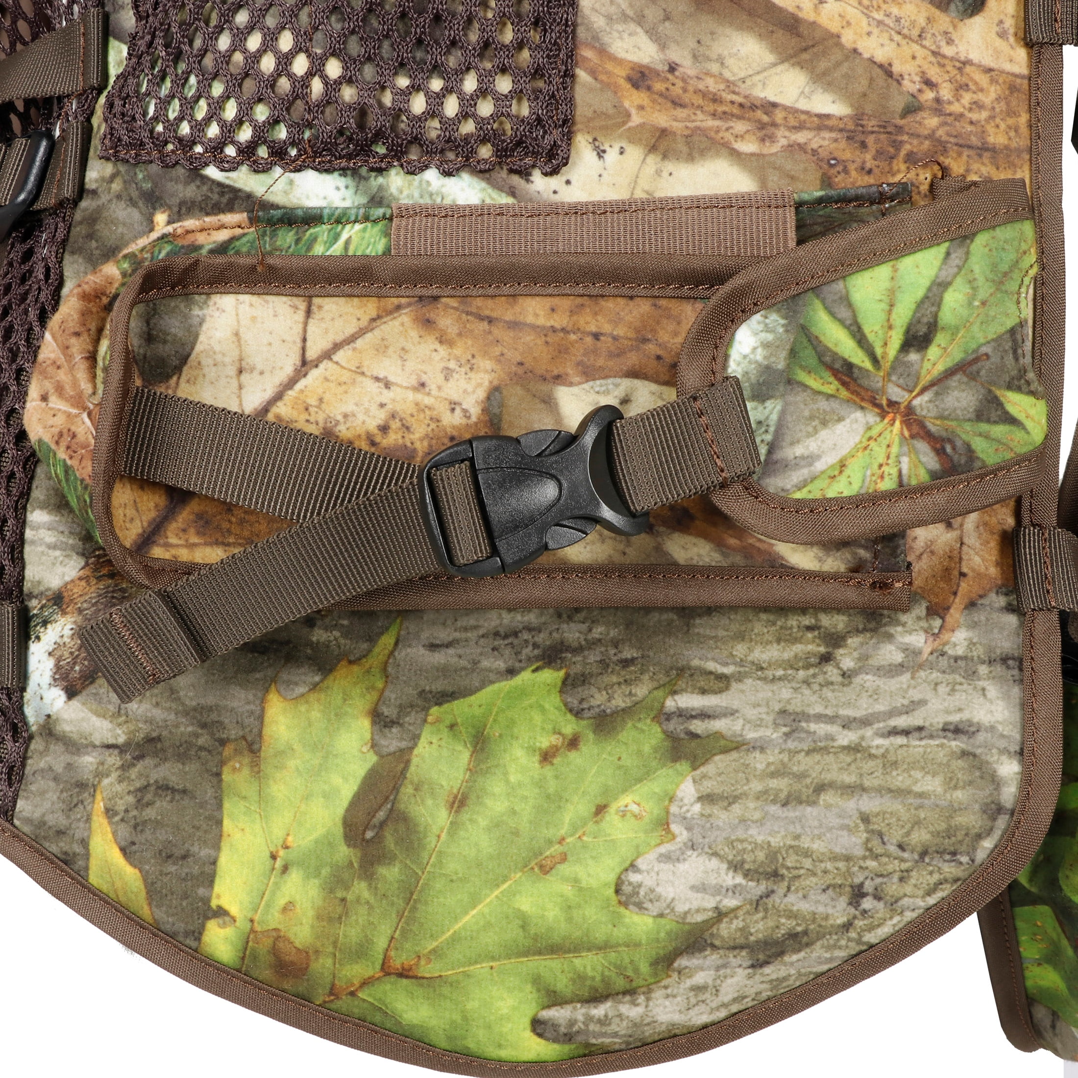 Mossy Oak Turkey Hunting Waterproof Vest with Cushion Straps, Mossy Oak Obsession Camouflage, One Size, Unisex