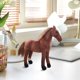 thumbnail image 3 of Decoración del hogar, decoración de la habitación, decoración de la pared, muñeco de caballo simulado, juguete, caballo blanco, caballo marrón, regalo de Navidad, sofá, muebles, decoración, una muñeca, 3 of 5