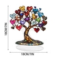 thumbnail image 2 of Decoración de acrílico para escritorio con forma de corazón de árbol, inspiradora para el hogar, 2 of 6