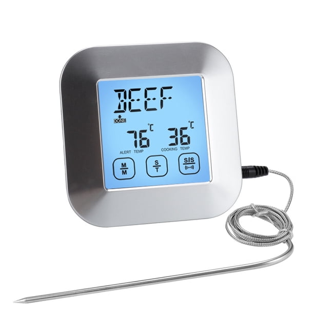 Termómetro de cocina, termómetro doméstico tipo sonda termómetro de cocina para alimentos temperatura del aceite temperatura del agua termómetro electrónico para alimentos líquidos
