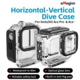 thumbnail image 3 of Horizontal-Vertical Dive Waterproof Case For Insta360 Ace/Ace Accs Camer E9Q9 β# F6P5, 3 of 7