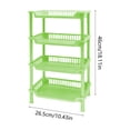 thumbnail image 2 of Four Layer Bathroom Storage Rack Multi Tier Organizer for Countertop Shower and Kitchen Shelves(Green), 2 of 6