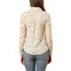 thumbnail image 3 of Camisa de mujer de botones INSPIRE CHIC con estampado floral, de manga larga, cuello puntiagudo, top de oficina XL blanco, 3 of 8