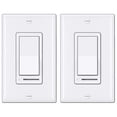 thumbnail image 1 of [2 Pack] BESTTEN Dimmer Light Switch, Universal Lighting Control, Single Pole or 3 Way, Compatible with LED Dimmable Lamp, CFL, In, 1 of 9