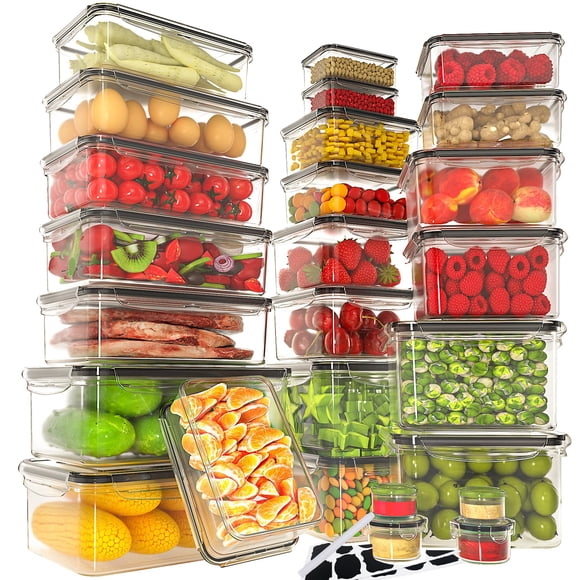 Contenedores de almacenamiento de alimentos GEIKR 52 unidades herméticos sin BPA
