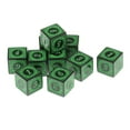 thumbnail image 3 of 10x Dados Poliédricos Acrílicos de 6 Dados de Juguete Adultos Jugar Familiar Bar Juguetes tretenimiento verde-1 CUTICAT Dados de juego poliédricos, 3 of 7