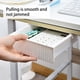 thumbnail image 4 of Organizador de cajones bajo el escritorio | Bandeja extraíble adhesiva para oficina y hogar | Gran capacidad de almacenamiento oculto para bolígrafos, teléfono y útiles escolares | Blanco, 4 of 6