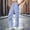 *Light Blue, variant on ClodeEU Women's Drawstring Elastic Waist Cargo Sweatpants with Multiple Pockets ,Casual Athletic Jogger Pants Pink,Womens Plus M