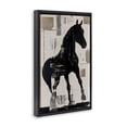 thumbnail image 4 of Equinity Horse Silhouette Black Framed Floater Canvas Wall Art, design by Annabelle Hall, 4 of 10