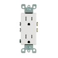 thumbnail image 1 of Decora 15A-125V White Normal Tamper Resistant Receptacle, 1 of 3