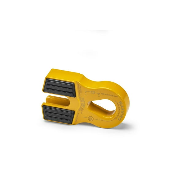 Factor 55 Winch Cable Shackle Mount 00375-03 Flat Splicer; Fits 3/4 Inch Screw Pin Hook; For Synthetic Winch Rope Diameters Up To ½ Inch; 16000 Pound Load Capacity; Splice-On; Foldable; Yellow