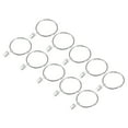 thumbnail image 1 of Anillos de cortina con clips, paquete de 14 anillos de clip para cortinas de acero al carbono, ganchos de anillos de clip para cortinas de 2.5", 1 of 5