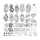 thumbnail image 1 of wonima02 49 sheets large sexy flowers collection waterproof temporary tattoos lasting fake tattoos for women and girls., 1 of 1