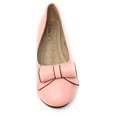 thumbnail image 3 of Victoria K Women's Faux Leather Roll Bow Ballerina Flats, 3 of 5