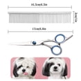 thumbnail image 5 of Professional Pet Grooming Scissors Kit, Safety Round Tip Stainless Steel Scissors & Comb for Dogs Cats, 5 of 7