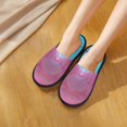 thumbnail image 6 of Fotbe Pink Shark Pool Fantasy Pattern Women's Fuzzy Slippers Plush Slippers Fluffy Winter House Shoes Indoor and Outdoor-Large, 6 of 8