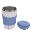 thumbnail image 1 of Taza De Café Con Agitación Automática, Taza Automezcladora De Pared Interior De Acero Inoxidable Resistente Al Agua IP6 Recargable, Portátil, Azul Con Tapa Para Coche, 1 of 7