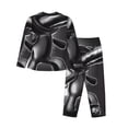 thumbnail image 2 of Lsque The Binding of Isaac Pattern Long Sleeve Pajama Set for Women - Soft 2-Piece Sleepwear and Loungewear Set with Pockets, Comfy Nightwear, 2 of 8