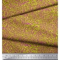 thumbnail image 3 of Soimoi Green polyester Crepe Fabric Leopard & Wild Animal Skin Decor Fabric Printed BTY 42 Inch Wide, 3 of 3