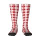 thumbnail image 1 of Fotbe Plaid Heart Calcetas Divertidas Estampadas para Hombre y Mujer, Calcetas de Algodón hasta la Rodilla para Caminar, Correr, Enfermería y Embarazo, 1 of 6