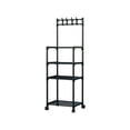 thumbnail image 3 of Jiaeri 4 Tier Kitchen Storage Shelf,Multi Layer Pot Rack Organizer for Counter,Rolling Utility Cart with Wheels,Bathroom Floor Stand,Adjustable Home Storage Shelves, 3 of 7