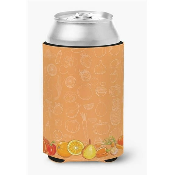 Fruits & Vegetables in Orange Can or Bottle Hugger