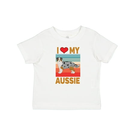 

Inktastic Toy Aussie I Love My Australian Shepherd Gift Baby Boy or Baby Girl T-Shirt