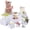 White-8 PCS, variant on 8 count White Risers Set for Buffet Table, Buffet Risers and Stands, Stands for Party Catering Dessert, Nesting Cube Boxes (Size 10" 9" 8" 7" 6" 5" 4" 3")