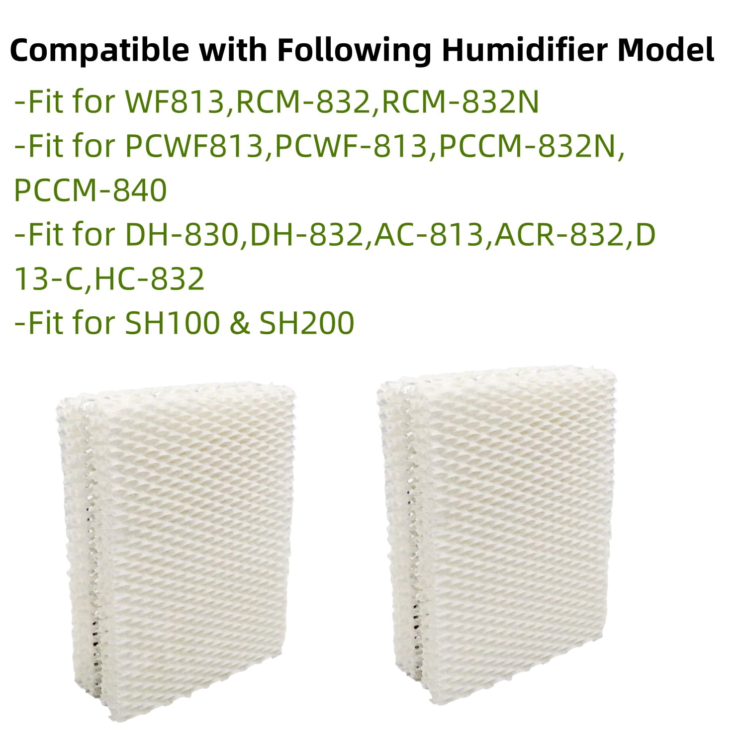 Hakled WF813 Humidifier Wick Filter Replacement, Compatible with ReliOn and ProCare, 4 Pack