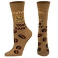 thumbnail image 2 of Crazy Socks, Coffee, My Sanity Your Safety Women's Novelty Crew Socks, 2 of 6