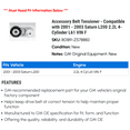 thumbnail image 2 of Accessory Belt Tensioner - Compatible with 2001 - 2003 Saturn L200 2.2L 4-Cylinder L61 VIN F 2002, 2 of 2