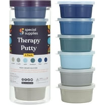 Special Supplies Therapy Putty for Kids and Adults - Resistive Hand Exercise Stress Relief Therapy Putty Kit, Set of 6 Strengths, 3 Ounces of Each Putty - Ocean Colors