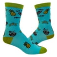 thumbnail image 2 of Women's Do You Like Pina Koalas Socks Funny Koala Bear Pineapple Silly Graphic Footwear, 2 of 8