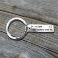 thumbnail image 4 of SPRING PARK Drive safely Letters Tag keychain charm car key Ring Gifts, 4 of 8