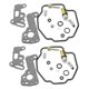 thumbnail image 4 of High qualityMotorcycle Carburetor Repair Kit Carb Float Diaphragm For Yamaha XV500 1994-1998 XV400 XV535 1990-2001 XV500S Virago 500 400 535, 4 of 5