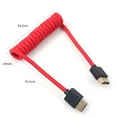 thumbnail image 5 of MiNi USB Micro H D-M I Cable 4k 60hz 18gbps High Speed H 2.0 Nylon Coiled Cable Cord for Monitor TV, 5 of 5