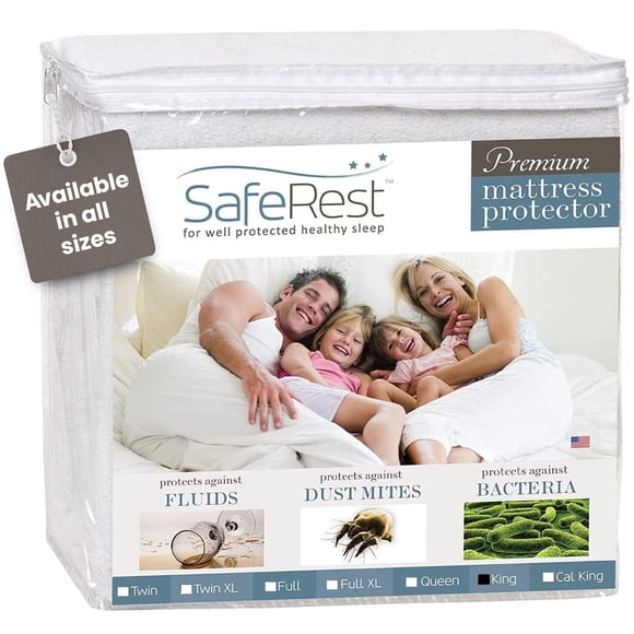 Protector de colchón SafeRest 100% impermeable tamaño king
