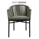 thumbnail image 2 of Silla para Exterior de Cuerda para Jardin Apilable con Marco de Aluminio Color Gris | Jauz Improvement Silla para Terraza Patio o Restaurante 75x62x57 cm, 2 of 6