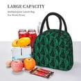 thumbnail image 5 of Rateoe Mint Bird Feathers Pattern Lunch Bag Women, Lunch Box, Lunch Bag, Small Leakproof Lunch Tote Large Capacity Reusable Insulated Cooler Lunch Container, 5 of 6