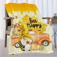 thumbnail image 2 of Gnome Blanket,Gnome Bee Happy Blanket,Gnome Gifts Decor,Ultra Soft & Lightweight & Cozy Throw Blanket for Couch Sofa and Bed for Home Decor All Seasons,40"x50"-Kids/Throw Size, 2 of 6