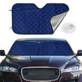 thumbnail image 2 of Balery Navy Blue Print Car Windshield Sun Shade,Windshield Sunshade for Car Pickup Truck SUV Accessories-Medium, 2 of 7